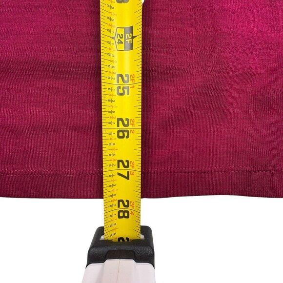 LOFT Cowl Neck Dolman Top Berry Wine Everyday Soft Slouchy Knit Relaxed L - Picture 9 of 12